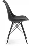 Обеденный стул La Forma (ex Julia Grup) Ralf (Черный/ Сталь,Пластик,Пена,Полипропилен)