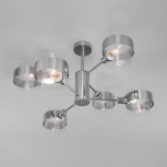 Умная потолочная люстра на штанге Eurosvet Arcada 70127/6 хром (220V)