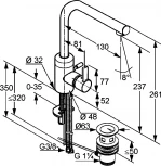 Смеситель Kludi Zenta 382940575 для раковины