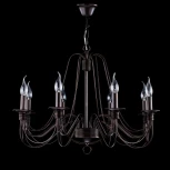 Подвесная люстра Freya Velia FR2046-PL-08-BR (220V, на цепи, подсвечник, свеча)