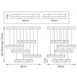 Подвесной светильник ярусный Lightstar Unitario 763439 (LED, 220V, на тросе, IP40)