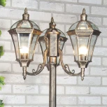 Наземный фонарь Elektrostandard Capella черное золото F/3