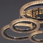 Потолочная люстра светодиодная на штанге с пультом Reluce 09812-3.3-3+3D CR (RGB) (220V)