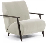 Кресло La Forma (ex Julia Grup) Meghan (Венге,Бежевый/ Ясень,ДСП,Дерево,Сосна,Пена,Пенополиуретан,Камень)