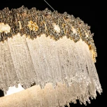 Подвесная люстра светодиодная хрустальная Modelux MODELUX ML.6028.800 GD