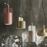 Подвесной бетонный светильник Skovl C Песочный ImperiumLoft Skovl01 (186775-26) (220V, на тросе, круглые)