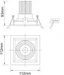 Встраиваемый точечный светильник DeMarkt Круз 637016101