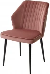 Стул SEATTLE-V РОЗОВЫЙ #15, велюр / черный каркас
