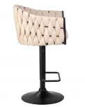 Стул барный LEON (бежевая ткань (LAR 275-1))