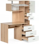 Стол компьютерный Woodville Джаз-17 левый дуб сонома 318952