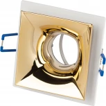 Встраиваемый точечный светильник ЭРА KL102 WH/GD (12V)