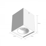 Накладной светильник White RAUMBERG Box BoxSQWh (220V)