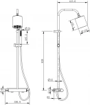 Душевая стойка Cezares Moon MOON-CD-TA130-01