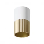 Точечный светильник накладной Wolta WSL-GU10/18WG-1 под лампу GU10 Белый / золотой DUO