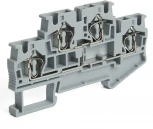 Зажим пружинный 4-х проводной проходной ЗНИ 2 уровня ЗНИ 4 мм2 Stekker 39968