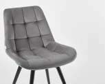 Стул MyFar Феникс поворотный темно-серый велюр (комплект 4 шт) MF1004-4