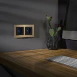 Розетка с подсветкой (черный) Werkel W1171408 (a054523)