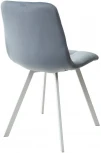 Стул CHILLI SQUARE G108-56 пудровый синий, велюр/ белый каркас M-City 629M04904