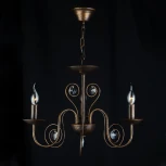 Подвесная люстра Eurosvet Tomas 60018/3 черный с золотом