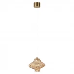 Подвесной светильник светодиодный Odeon Light Ordi 5108/3L антич.бронза/янтарный металл/стекло LED x 3W 4000K (220V, на проводе)