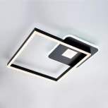 Потолочная люстра с таймером Escada Arctic 10235/1 LED*80W Black/White 10235/1LED BL (220V, пульт управления)