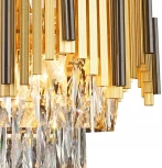 Подвесная люстра Reluce 01987-0.4-05 (220V, хрусталь, на цепи)