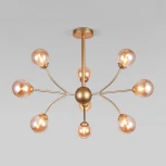 Потолочная люстра на штанге Eurosvet Astro 30179 матовое золото (220V, шар, шарики)
