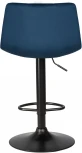 Стул барный DOBRIN TAILOR BLACK (синий велюр (MJ9-117)) 5017_BlackBase-LM BLACK, цвет сиденья синий (MJ9-117), основания черный