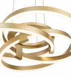 Люстра подвесная Pleiade V000004L (14002/3P Gold) (LED, 220V, на тросе)