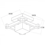 Потолочный светильник Arte Lamp Woods A8252PL-1BR