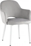 Стул Stool Group Венера велюр серый ножки белые УТ000031301