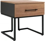 Тумба прикроватная R-Home Loft Дуб табак/Графит