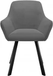 Стул DikLine 248 поворотный, Z28 серый, ножки черные