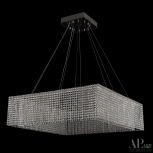 Подвесная люстра светодиодная APL LED Sicilia SH04.86.A.Ni.4000 (220V, хрусталь, на тросе)