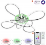 Потолочная люстра RGB с пультом управления Citilux Джемини CL229B141E (LED, 220V)