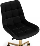 Компьютерное кресло Notta Честер черный (california 999) / золото 533181
