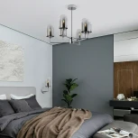 Потолочная люстра на штанге Eurosvet Pluto 60156/6 хром (220V)