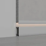 Профиль PLINTUS-H73-F-2000 WHITE (Arlight, Алюминий) 043592