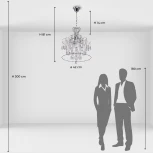 Подвесная люстра De City Бриз 111018104