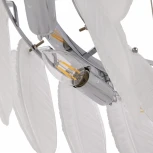 Подвесная люстра Arte Milano AM-4653 4653.D750.H240.E14.12 Ni (220V, на тросе, перо)