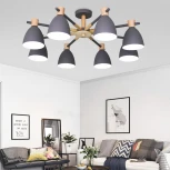 Потолочная люстра на штанге Folke 8 Gray ImperiumLoft Folke01 (178024-26) (LED, 220V)