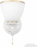 Бра с выключателем Arte Milano AM342837 342837/1W WT+G (220V)