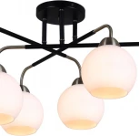 Потолочная люстра на штанге ILLUMICO IL0252-6CSQ-79 BK AB (220V)