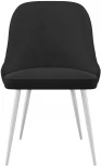 Стул 256 микровелюр К21 черный, ножки белые Dikline 00-00060800