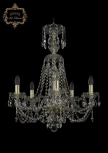 Подвесная люстра Art Classic 11.11 11.11.5.195.XL-68.Gd.Sp (220V, хрусталь, на цепи, подсвечник, свеча)