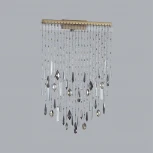 Настенный светильник Odeon Light Afina 5420/24WL античная бронза/металл/стекло/хрусталь LED*24W 3000K (220V, подвески)