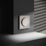 Диммер поворотно-нажимной 600 Вт (кашемир) Voltum S70 VLS070303