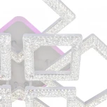 Потолочная люстра светодиодная Escada Aquarius 10287/8LED BL 125Вт, с ПДУ, металл/акрил, белый/прозрачный (220V)