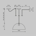 Подвесной светильник Maytoni Basic colors MOD168PL-01B (220V, на проводе)