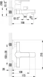 Смеситель Lemark plus Grace LM1512C для ванны с душем